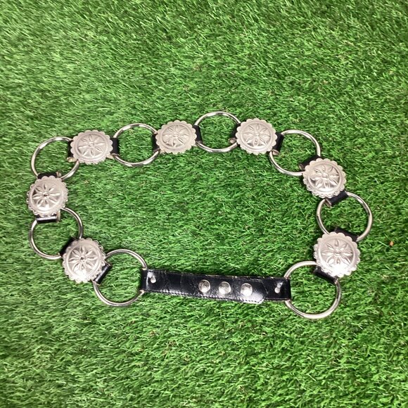 Vintage Leather Conch Ring Belt. M/L main image 5